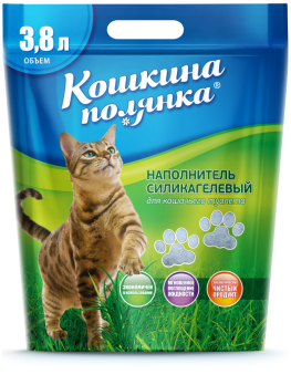 Наполнитель силикагелевый КОШКИНА ПОЛЯНКА классик