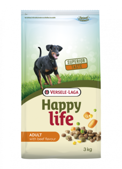 Happy life Adult with Beef flavouring корм для взрослых собака всех пород со вкусом говядины