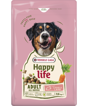 Happy life Adult with Lamb корм для взрослых средних и крупных пород с ягненком