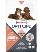 Opti Adult Skin Care Medium - Maxi корм для собак средних и крупных пород для улучшения состояния кожи и шерсти  на основе лосося и риса