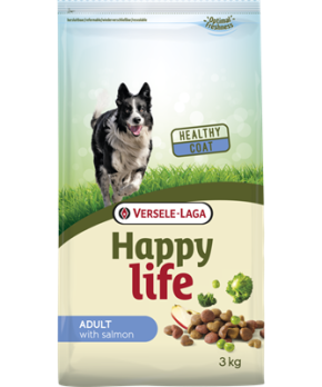 Happy life Adult with Salmon корм для взрослых собак всех пород с лососем