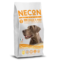 NECON корм безглютеновый для взрослых собак всех пород с белой рыбой и рисом