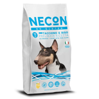 NECON корм безглютеновый для взрослых собак всех пород с индейкой и рисом