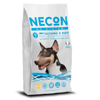 NECON корм безглютеновый для взрослых собак всех пород с индейкой и рисом