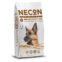 NECON корм безглютеновый для взрослых собак всех пород с олениной и картофелем.